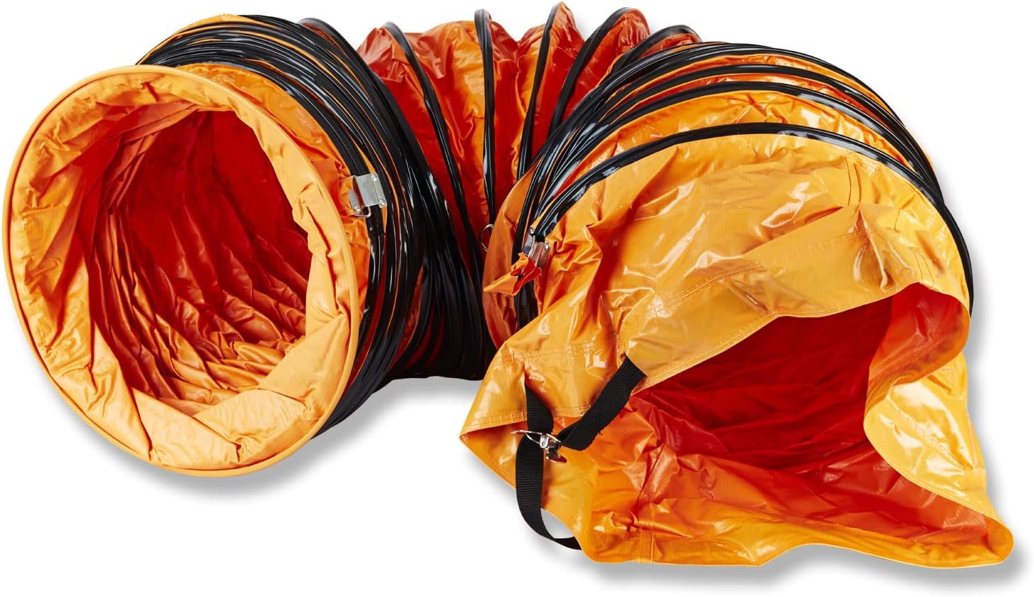 PVC Flexible Ducting Industrial Portable Ventilator Extractor Hose Heavy Duty (10" Inches) 250mm (Suitable for Ventilation, Exhaust, and Airflow Systems/High Strength/Air Transfer Duct)
