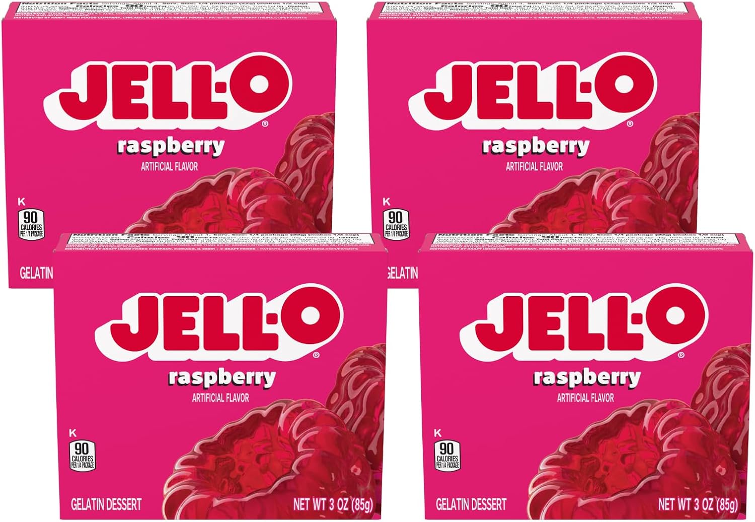 Jell-O Gelatin Dessert Raspberry 85 g