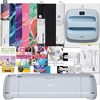 Cricut Maker 3 and Easy Press 3 Machine Combo Bundle DIY Cutting Machine with Easy Press Heat Press Machine (9 in x 9 in) Ideal for Custom T-Shirts, Totes, Bags, Pillows DIY Projects Sublimation