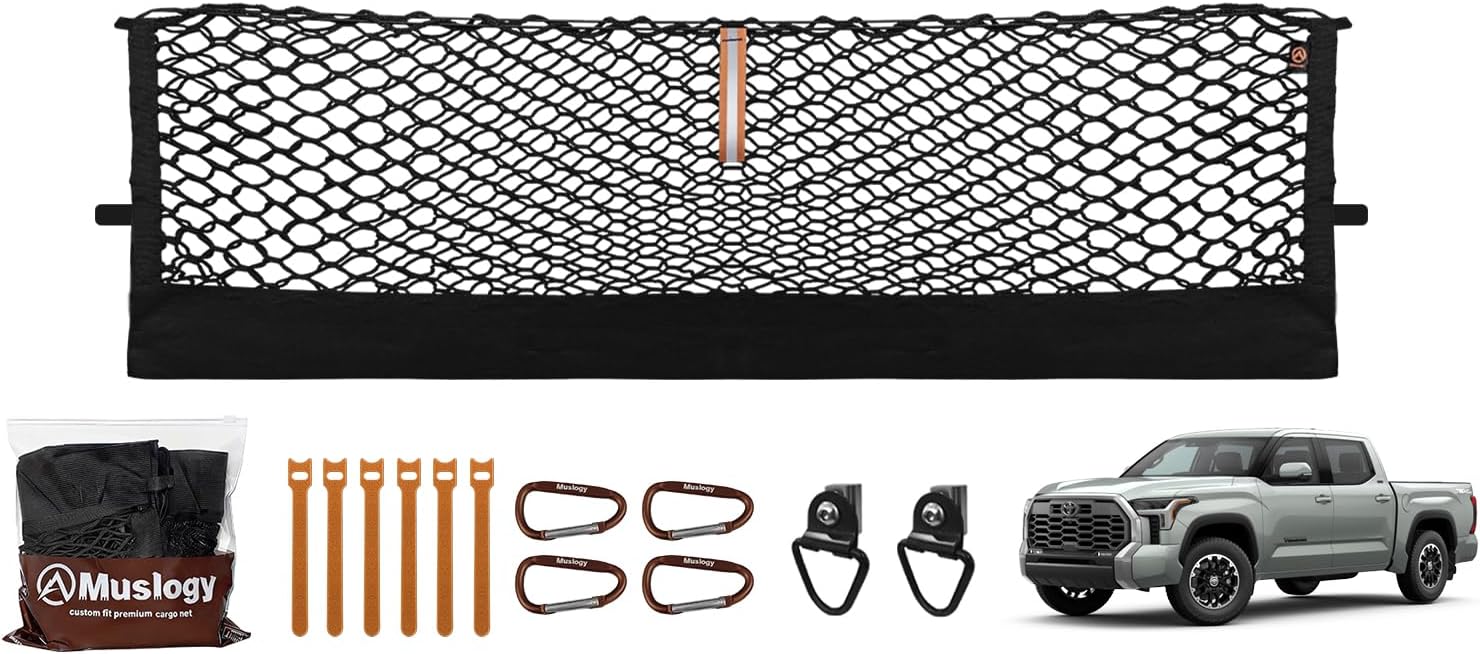 Muslogy Cargo Net for Toyota Tundra 2007-2024 2025 2026 Accessories