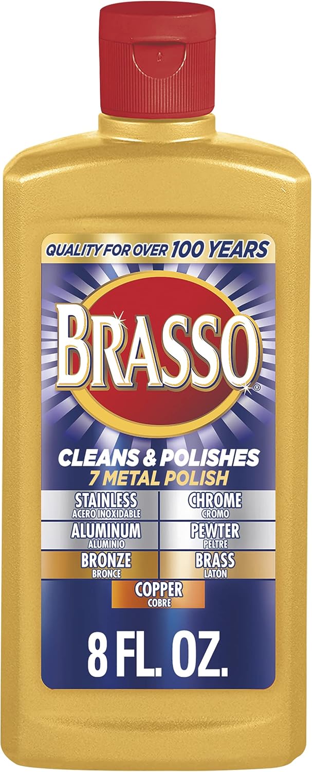 Brasso Multi-Purpose Metal Polish, 8 oz