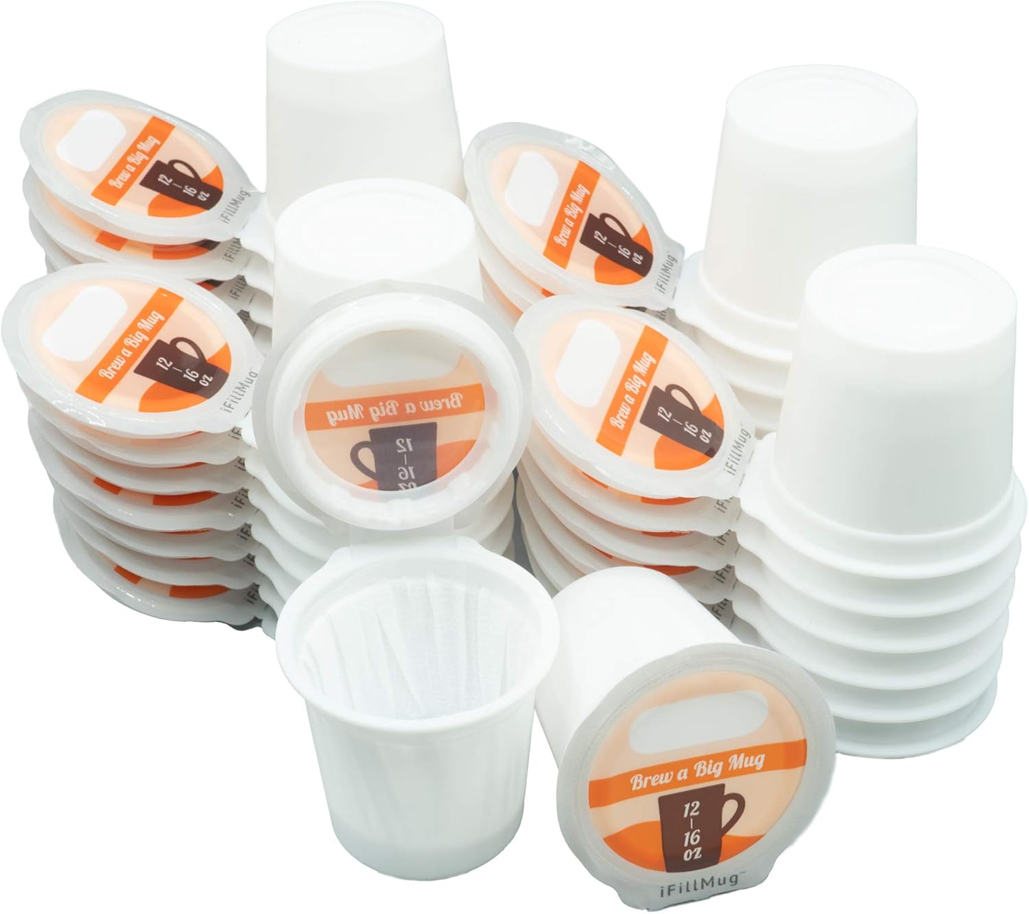 iFillMug 33 Pack - fillable coffee pods for use in Keurig brewers. Works in both single and five-needle brewers. Zero sediments for a great-tasting brew.