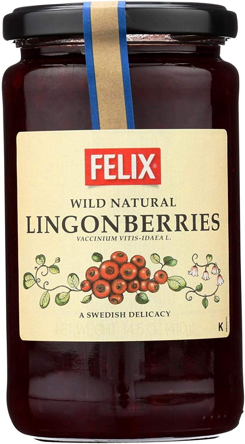 Felix Wild Lingonberries Spread, 14.5 Ounce (Pack of 8)