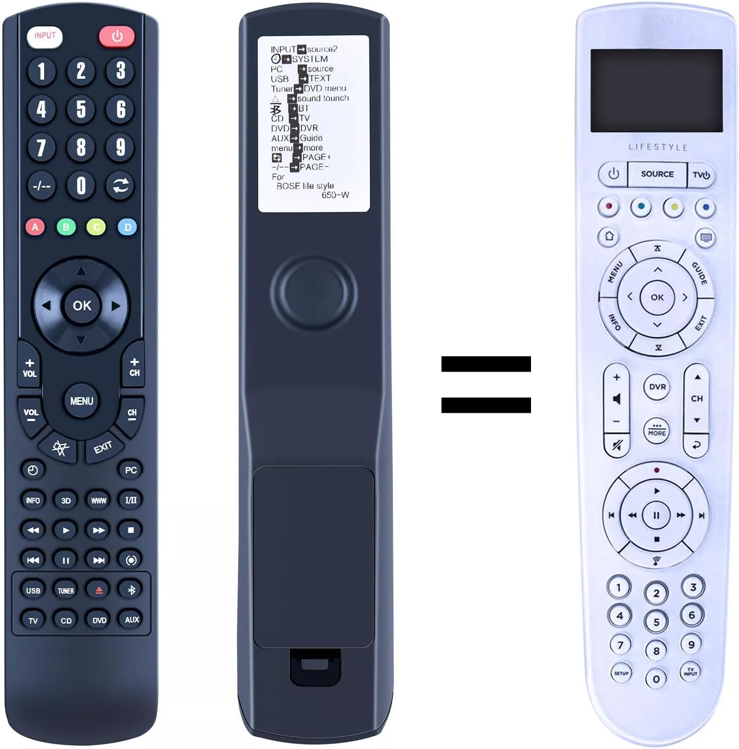 PZL New RC-X35L Replacement Remote Control for Bose Lifestyle 650/600/550 Media Center 743877-0010
