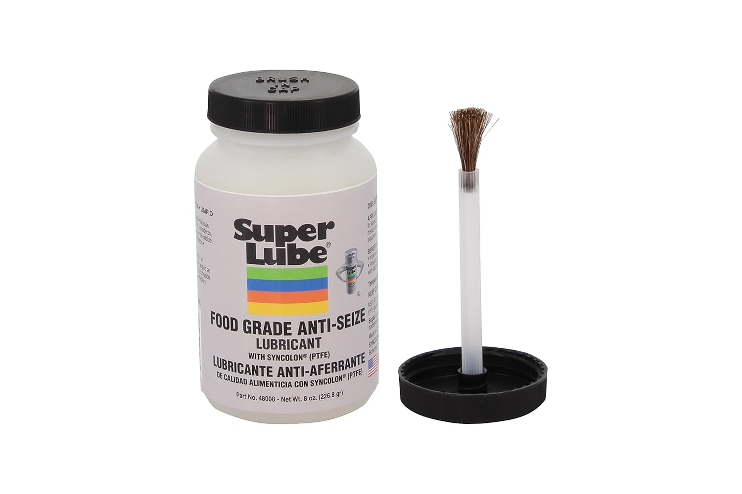 Super Lube 48008 Food Grade Anti-Seize w/Syncolon (PTFE), Translucent White