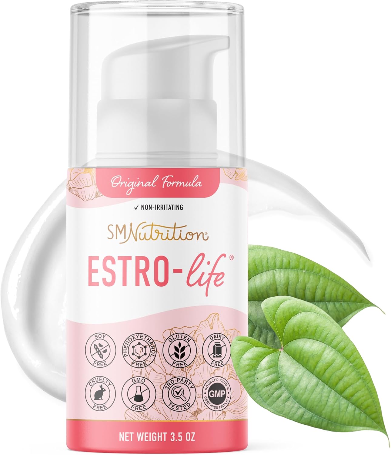 Original Estro-Life Balancing Skin Cream for Women | Cosmetic Skin Cream with 175mg of Estriol per Container with Vitamin A | Soy-Free, Cruelty-Free, and Non-GMO | 84 Applications, 3.5oz Pump