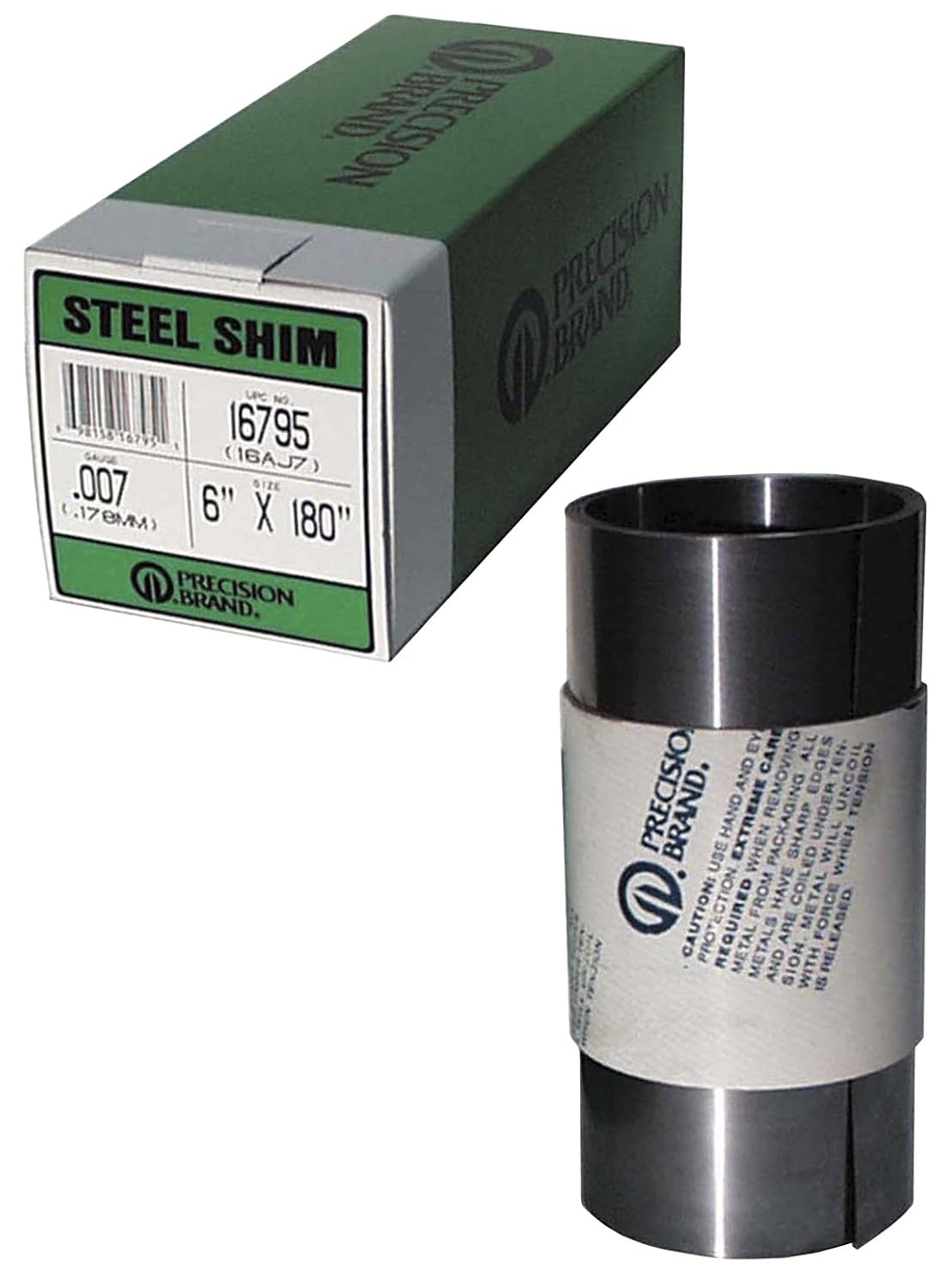 1008 Steel Shim Stock, Full Hard Temper, ASTM A109/AISI 1008/AISI 1010, 0.15mm Thick, 150mm Width, 2.5m Length