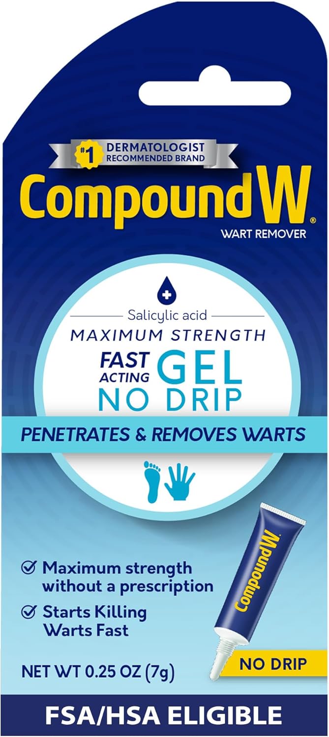 Compound W Maximum Strength Wart Remover Gel, 0.25 Oz