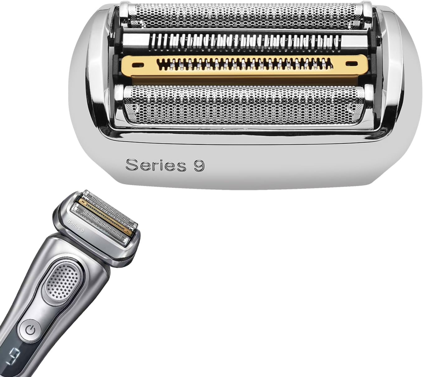 Replacement Foil & Cutter Head 92S - Compatible with Braun Series 9 Shavers 9477cc, 9330s, 9465cc, 9385cc (92S-1 Pack)