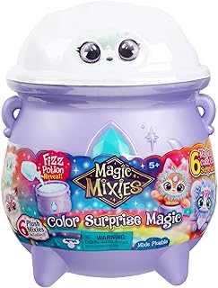 Magic Mixies Color Surprise Magic Cauldron. Reveal a Mixie Plushie from The Fizzing Cauldron and Discover 6 Magical Color Change Surprises - Styles May Vary - Non-Electronic Medium (Pack of 1)