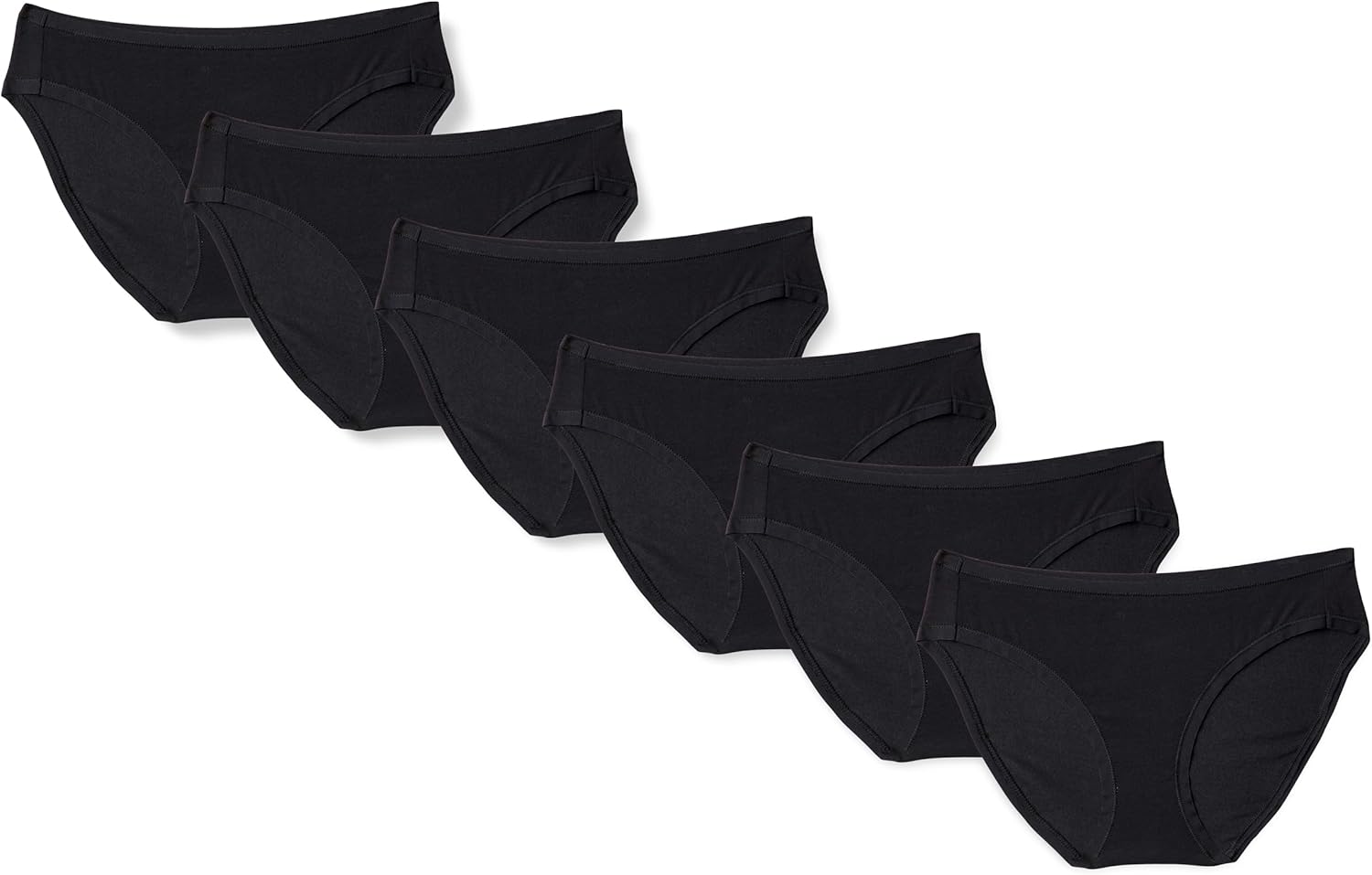 Amazon Essentials Women's Cotton Bikini Brief Underwear (Available in Plus Size), Multipacks