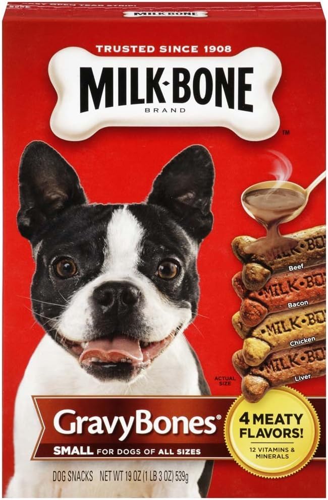 Milk- Bone Dog Treats, Gravy Bones, 1 Lb