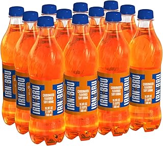 IRN-BRU From AG Barr The Original and Best Sparkling Flavored Soft Drink | A Scottish Favorite | 16.9 Fluid Ounce (Pack of 12)