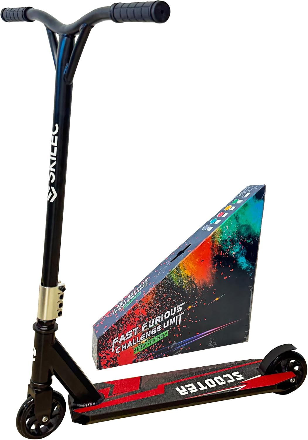 Pro Scooter Genius 4.0 - Pro Scooters for Teens, Adults and Kids - Cool Trick Scooters for Stunts, Freestyle Stunt Scooter, BMX Scooter, 220LBS