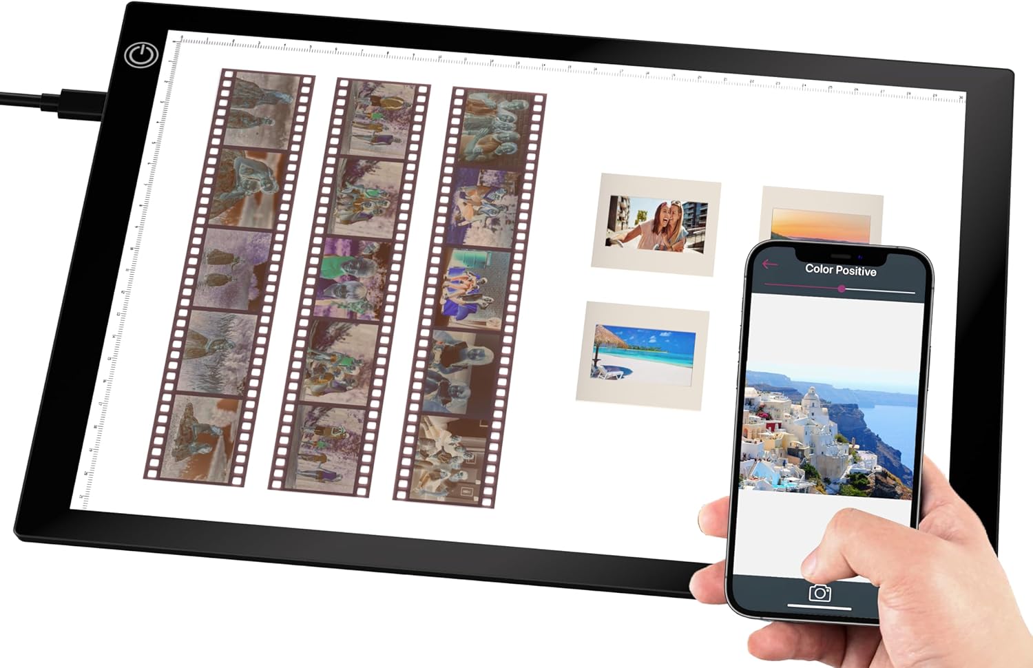 Slide Viewer Light Box, Ultra-Thin A4 USB Powered Light Scanner for Photo Slide and Film Negative Scanning, Christmas Gift, Tattoo Drawing, Artist Sketching