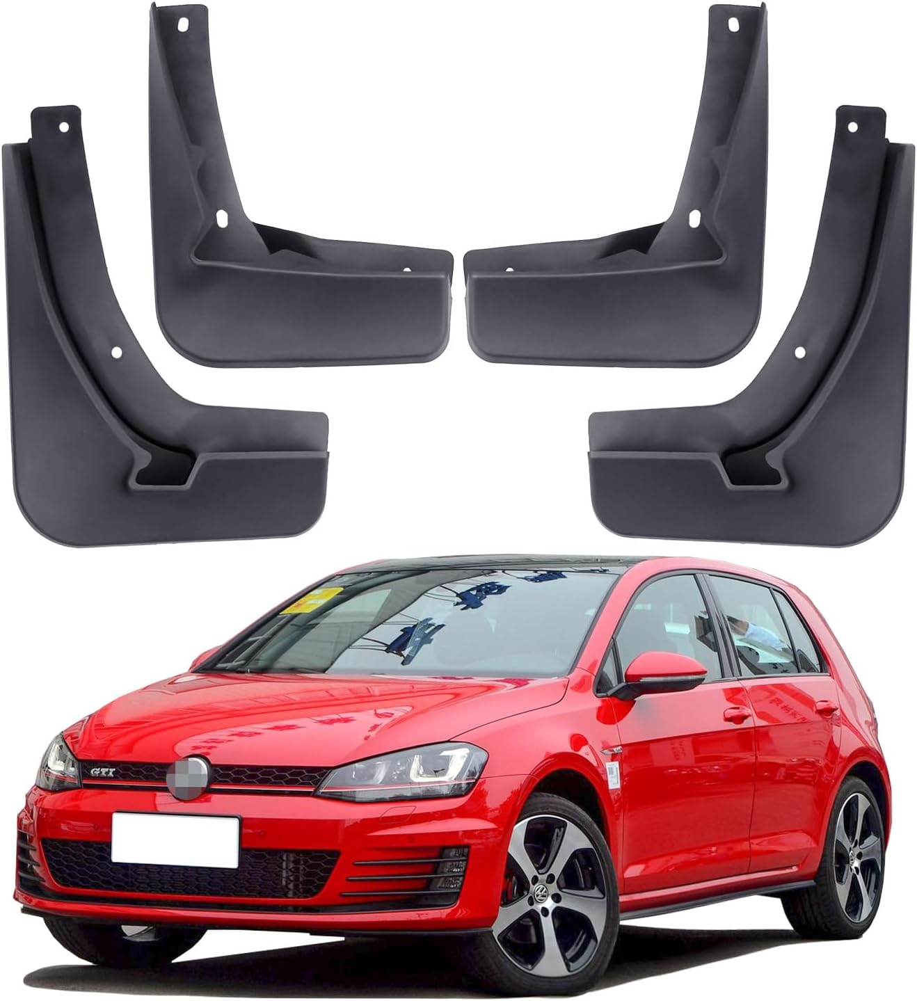 Car Mud Flaps For Volkswagen Golf Mk7 Gti Splash Guards Flap VW Golf 7 Gti Mudguards Front Rear 4pcs 2013 2014 2015 2016 2017 2018 2019