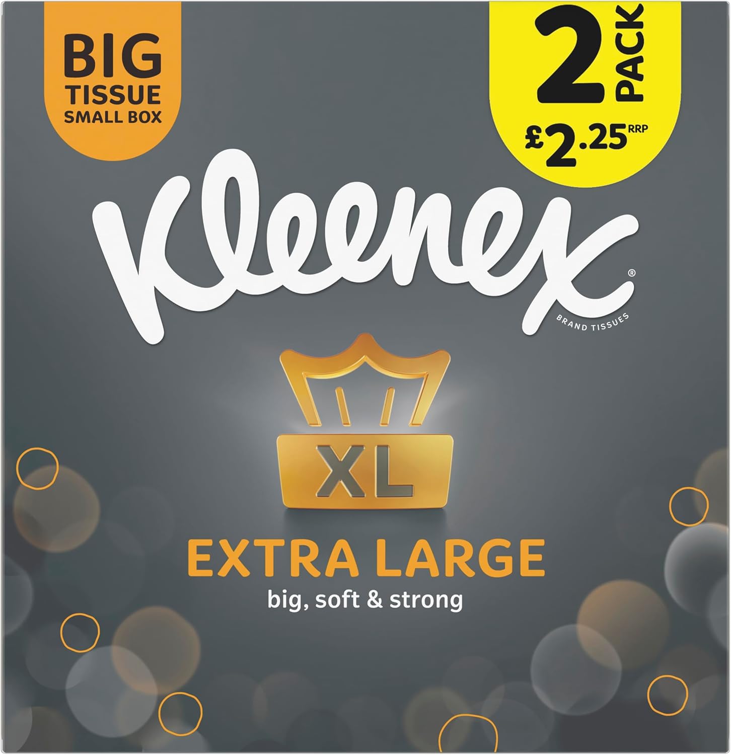 Kleenex Compact Box Extra Large 44 Tissues Pack of 2