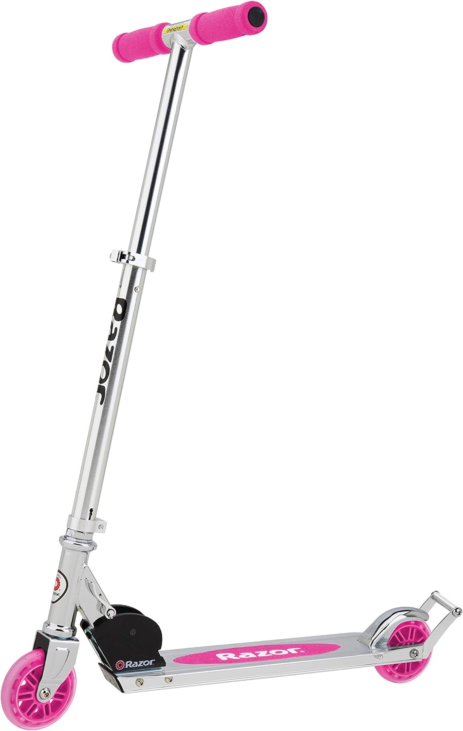 Razor AW Kick Scooter for Kids - Wheelie Bar, Lightweight, Foldable, Aluminum Frame, and Adjustable Handlebars