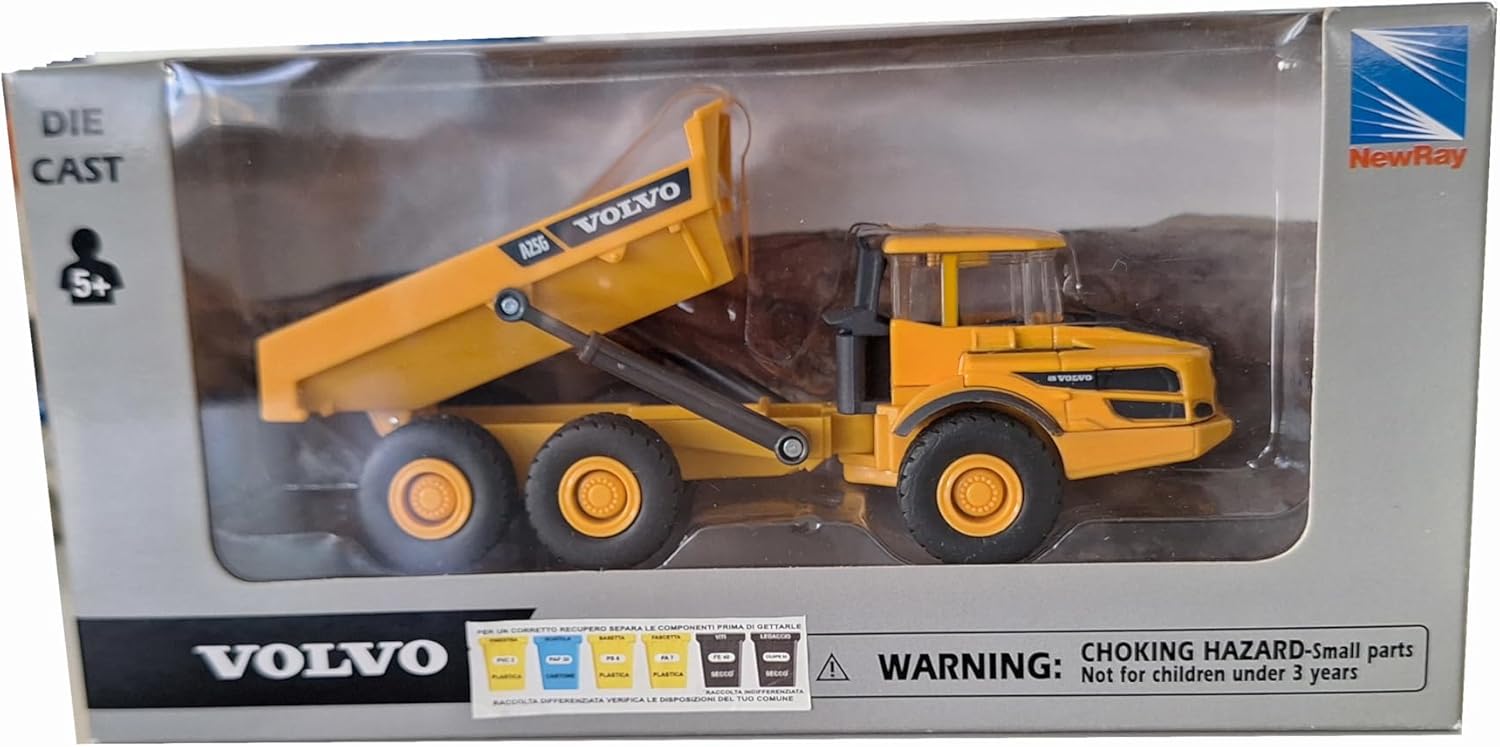 NewRay Dumper BTP Volvo 1/50EME, 32103, Yellow