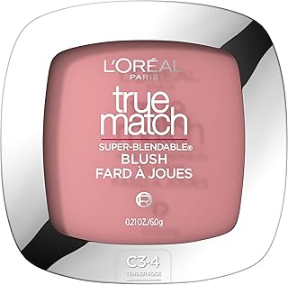 L'Oreal Paris True Match Super-Blendable Powder Blush, Tender Rose, 0.21 Oz (Packaging May Vary)