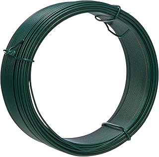 Merriway® BH00134 Plastic Coated 16 Gauge Garden Wire (AWG16) - 97.5 feet - Green