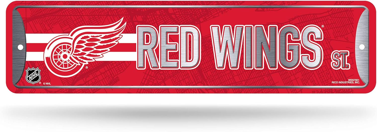 Rico Industries NHL Hockey Metal Street Sign