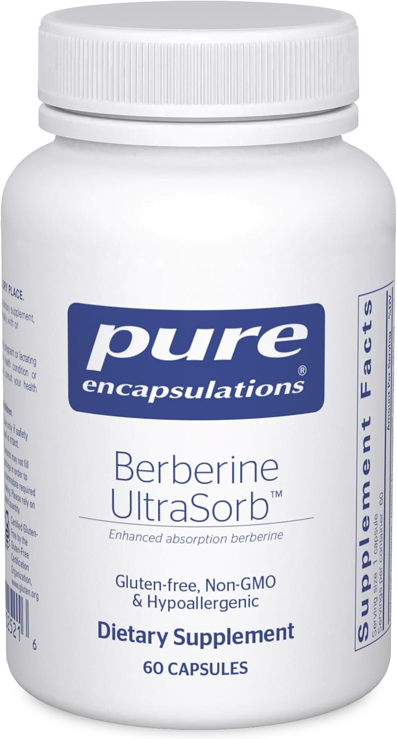 Pure Encapsulations Berberine UltraSorb | Enhanced Absorption Berberine | 60 Capsules
