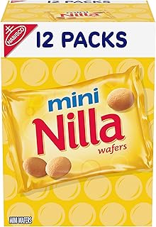 Nilla Wafers Mini Cookies, Vanilla Wafers, 12 Snack Packs