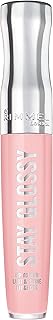Rimmel Stay Glossy Lip Gloss - Non-Sticky and Lightweight Formula for Lip Color and Shine - 143 Sundae Best, .18oz