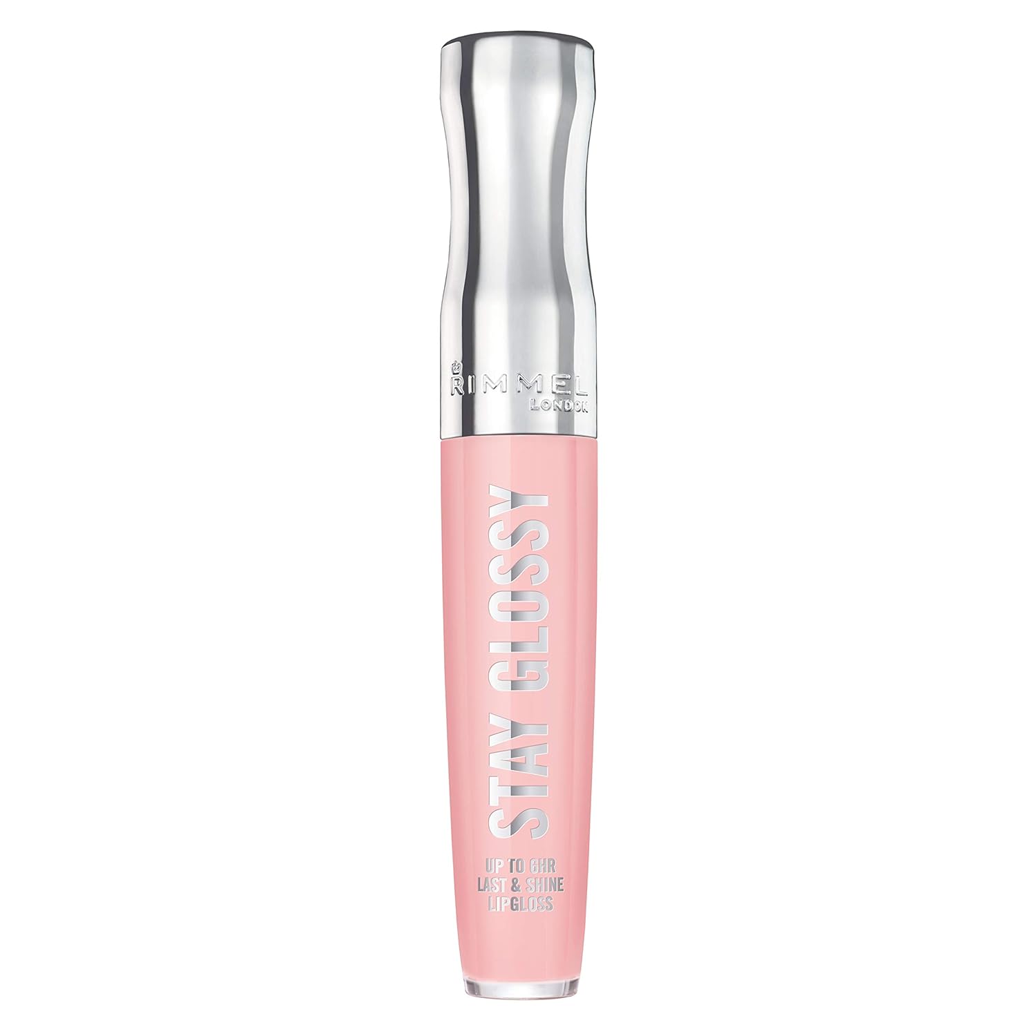 Rimmel Stay Glossy Lip Gloss - Non-Sticky and Lightweight Formula for Lip Color and Shine - 143 Sundae Best, .18oz
