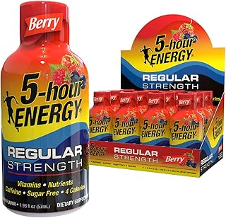 5-hour ENERGY Shot, Regular Strength, Berry, 1.93 oz, 48 Pack