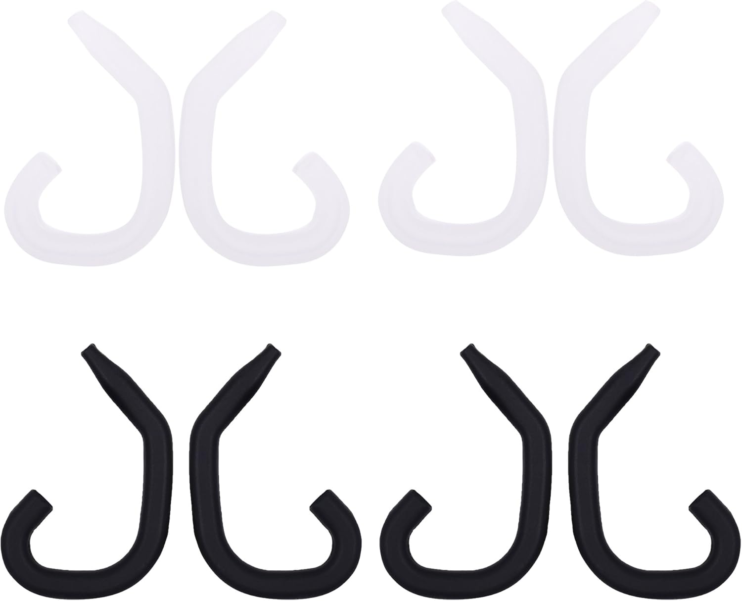 Cosmos 4 Pairs Removable Soft Silicone Earphone Hook Holder Sports Ear Hook Earphone Wire Cable Hanger Earclip for Sports Earphone Headset