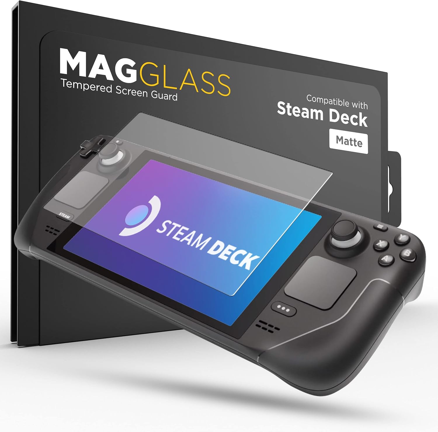 magglass Tempered Glass Designed for Steam Deck OLED/Steam Deck Matte Screen Protector (7" inch) Anti-Glare Full Coverage Guard