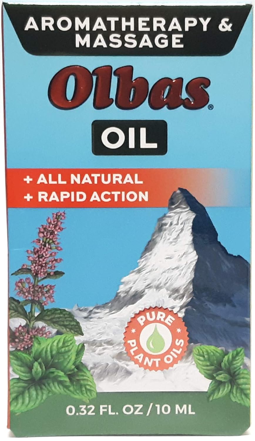 Olbas Therapeutic, Aromatherapy Inhalant and Massage Oil, 0.32 fl ounces. Pack of 4