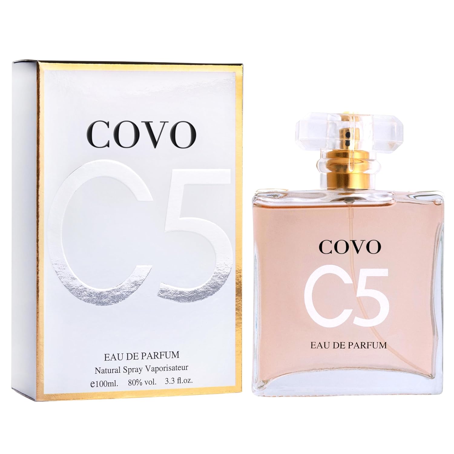 C5 for Women Eau De Parfum - Pure Femininity in a Bottle - Delicate Floral Scents of Jasmine and May Rose - A Fragrance That Will Get You Noticed - Cruelty-Free Perfume Precious Gift for Women