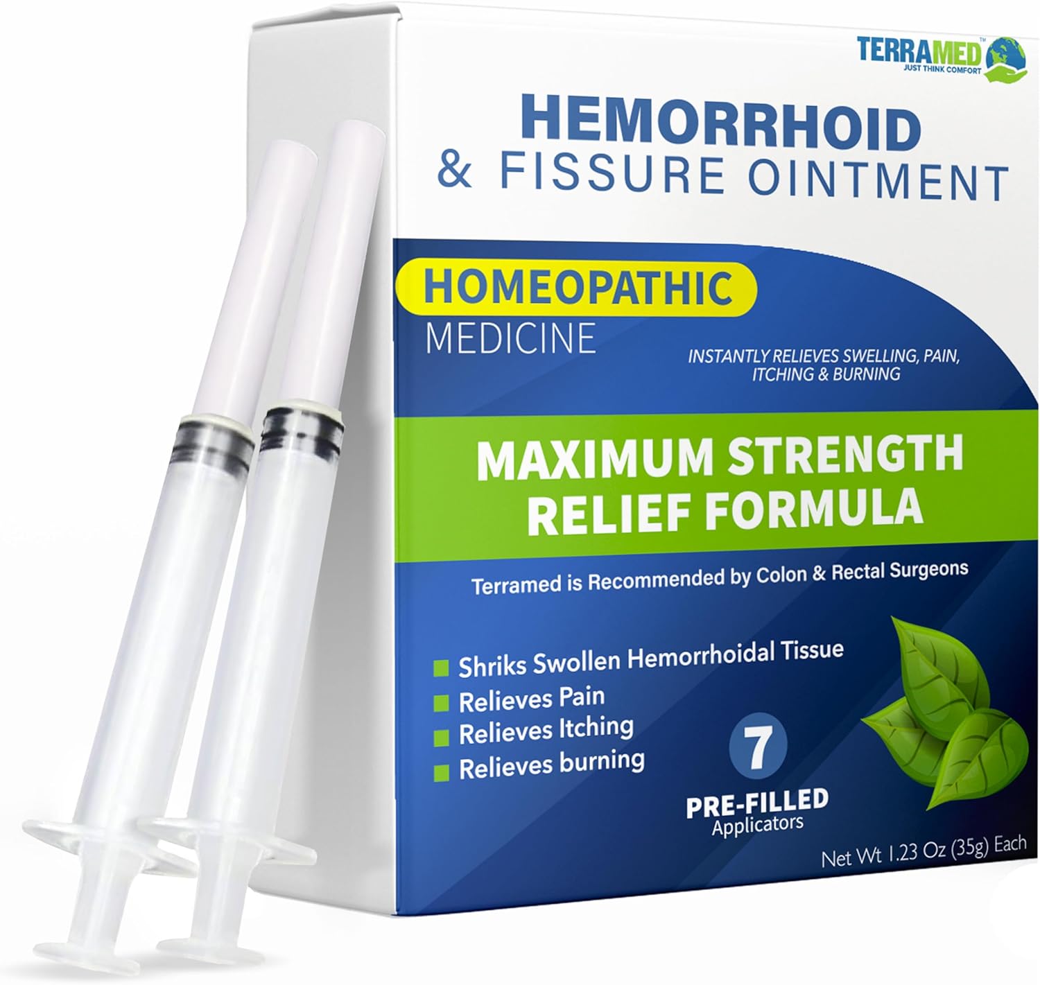 Hemorrhoid Treatment | Hemorrhoid Ointment | Hemorrhoid & Fissure Ointment | 7 Pre-Filled Applicators | Fast & Effective Relief | Reduces Swelling, Itching & Discomfort | Advanced Formula