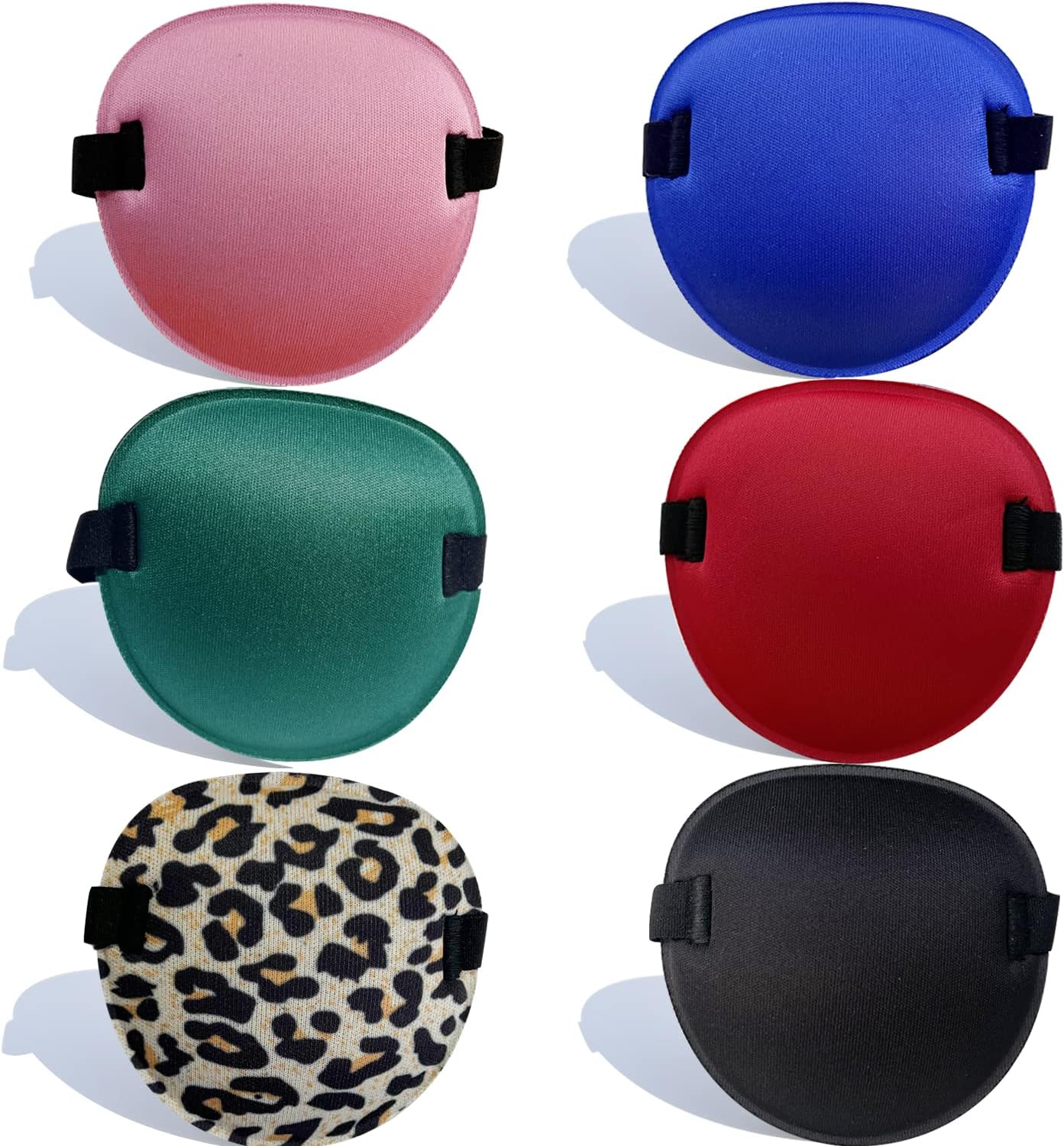 6PCS Medical Eye Patch for Adults and Kids, Left or Right Eye | Soft Fabric, Eye Patches for Women After Surgery, Amblyopia/Strabismus, Adjustable Strap, Reusable, Breathable,Hypoallergenic