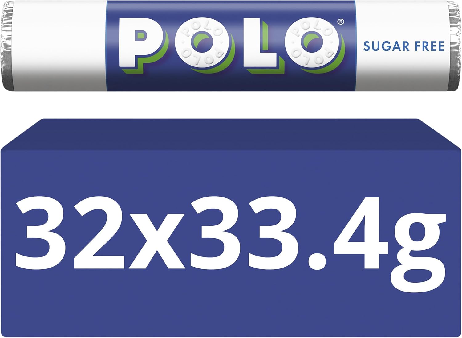 Polo Sugar Free Mints Tubes, 32 x 33.4 g