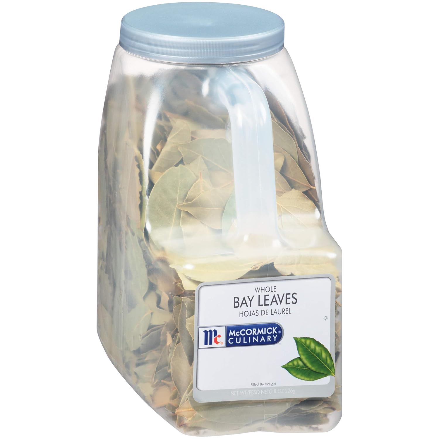 McCormick Culinary Whole Bay Leaves, 8 oz - One 8 Ounce Container of Bulk Whole Bay Leaves for a Savory Floral Flavor, Perfect in Stews and Marinades