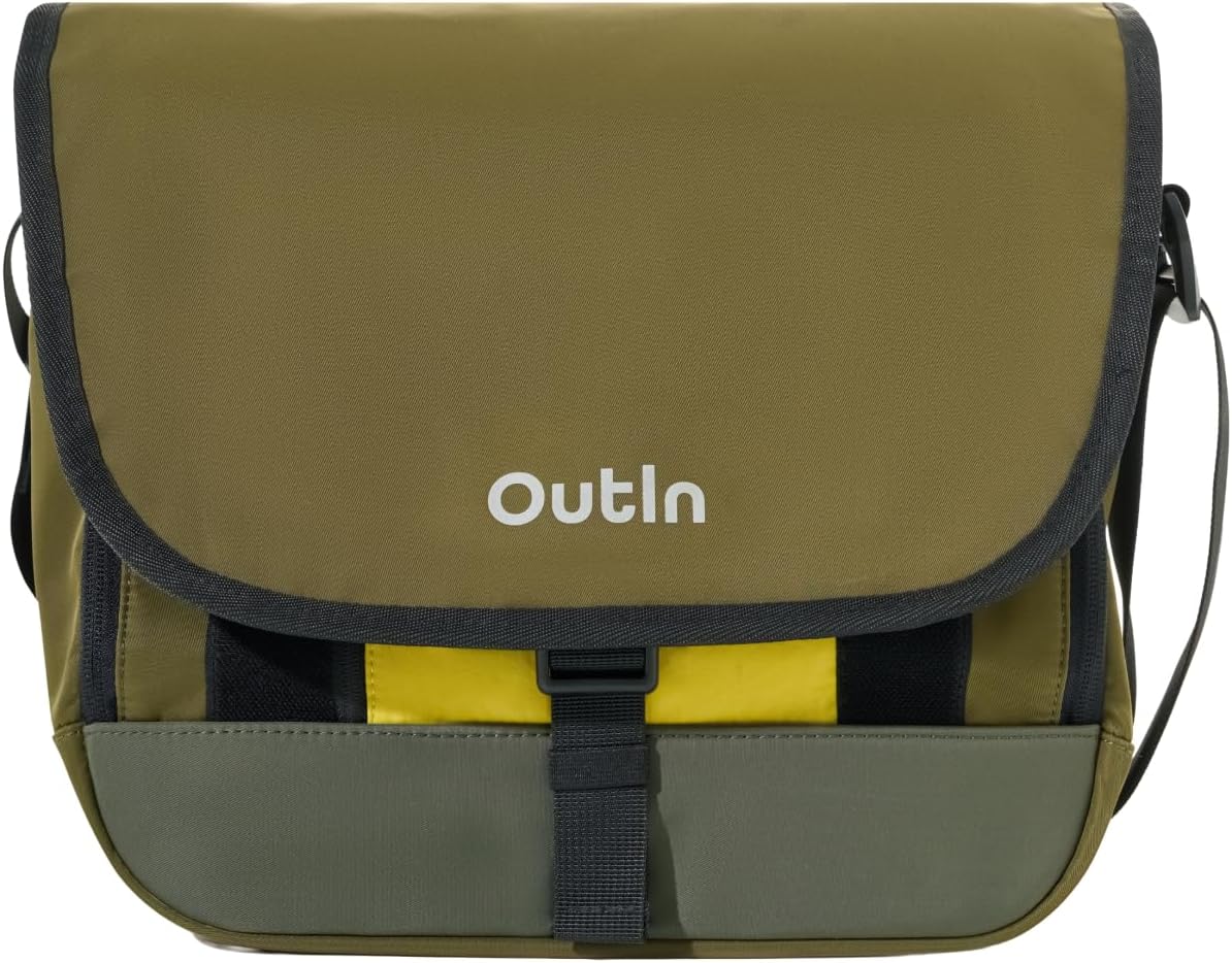 OutIn Flex Messenger Shoulder Bag, Nylon Crossbody Travel Bag for Women Men, Compatible Mino, Nano & Fino