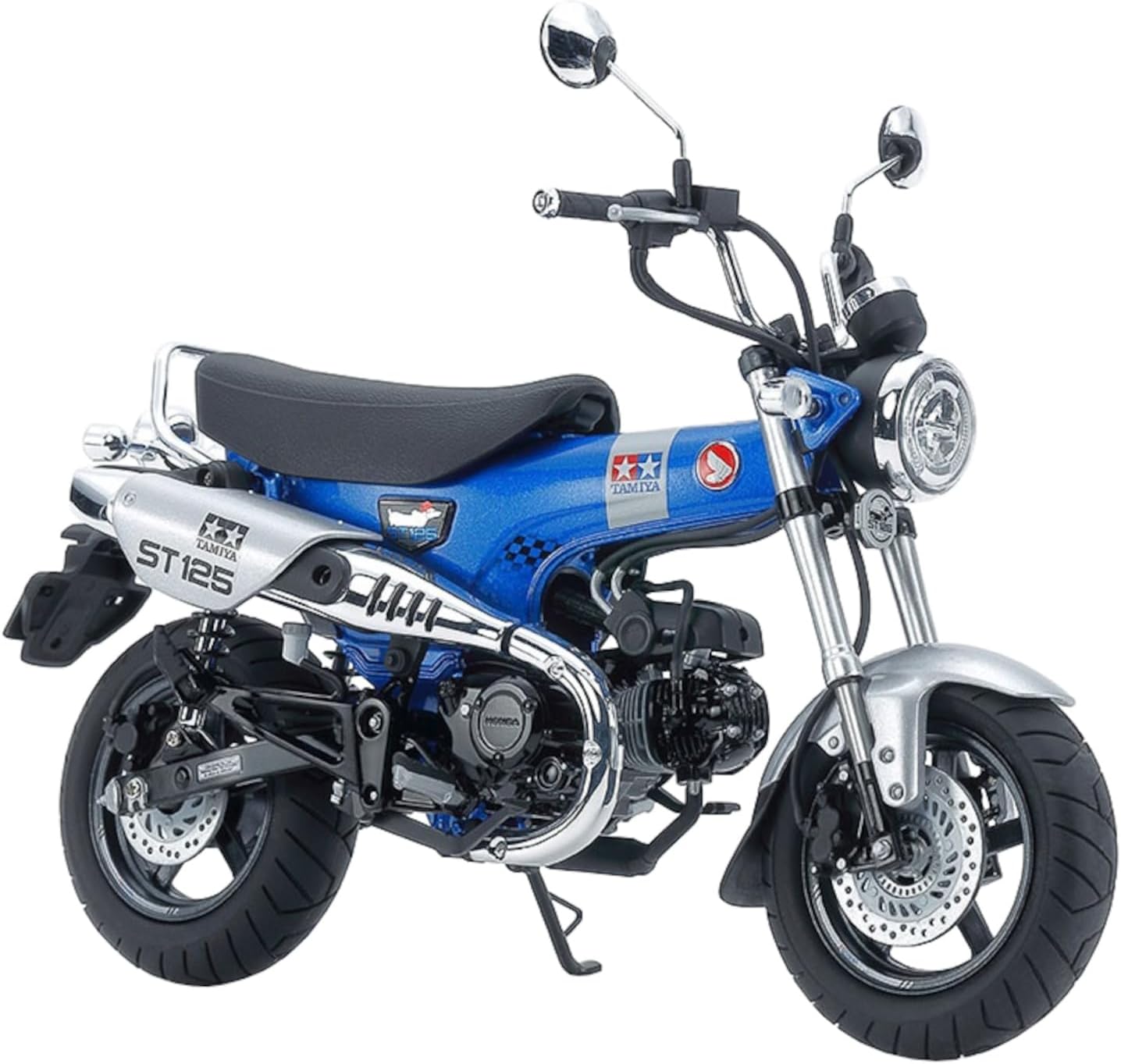 TAMIYA 14142 1:12 Honda DAX 125 Edition - Faithful Replica, Plastic Kit, Crafts, Model Kit, Assembly, Motorcycle Kit, Blue