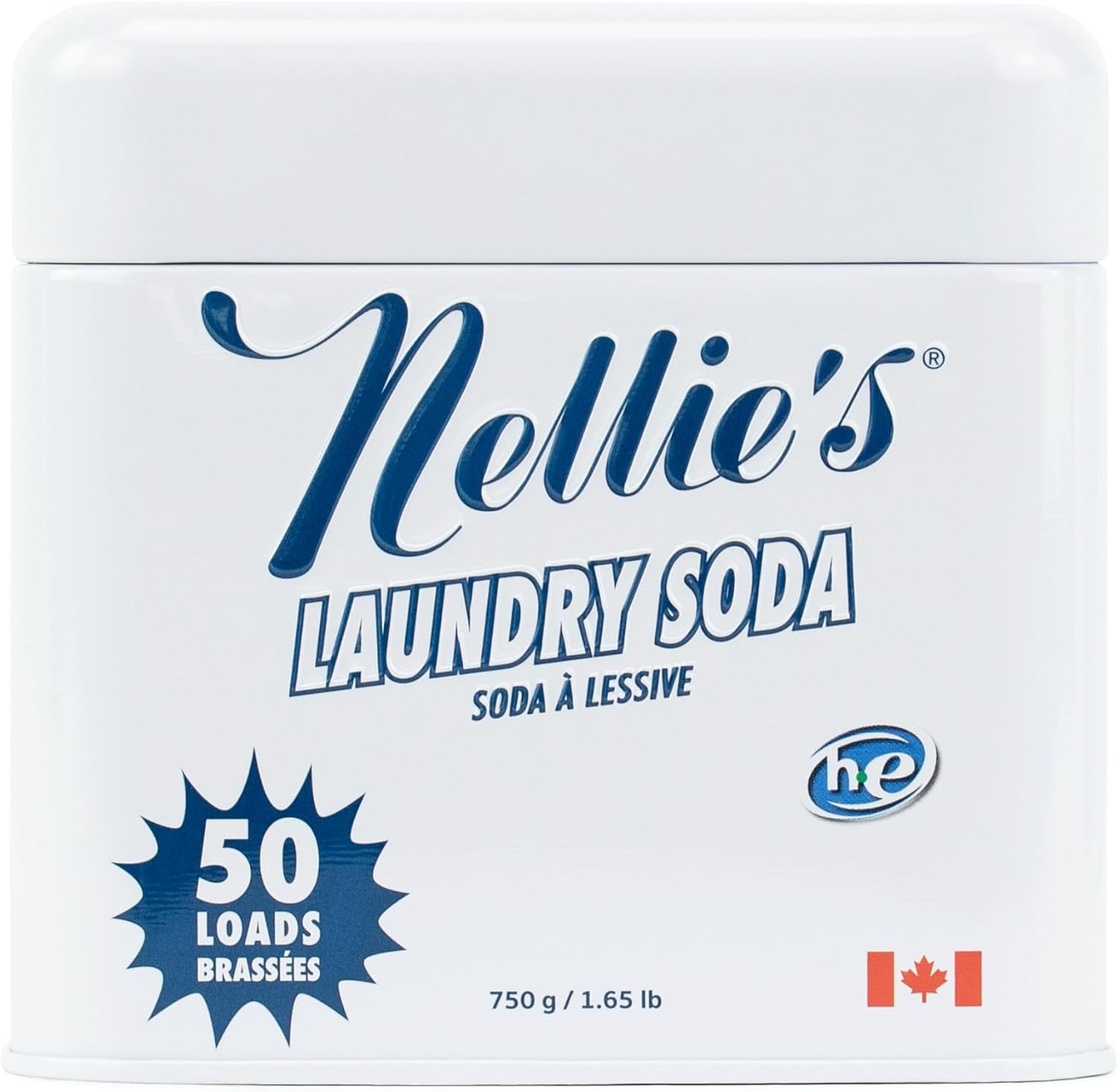 Nellie's Laundry Soda - Concentrated Laundry Detergent Powder - 50 Loads - Gentle on Skin and Environment - Fragrance-Free - (Made in Canada)
