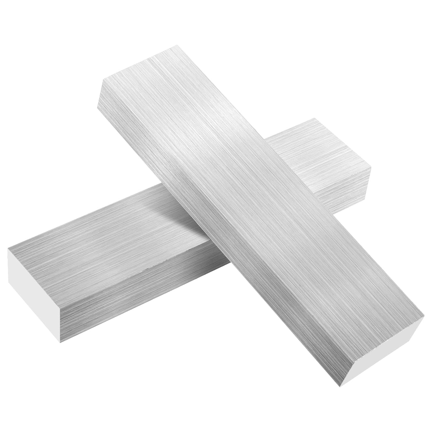 2PCS Aluminum Solid Flat Bar & Block, T6061 General Purpose Palate, 1 x 2 x 8 Inches, 25 x 50 x 200mm