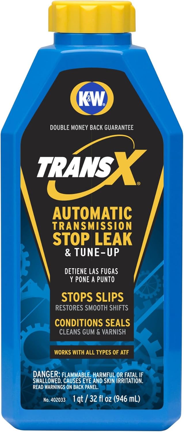 K&W 402033X6 Trans-X Automatic Transmission Stop Leak & Tune-Up - 32 Fl Oz Leak Repair Solution for Automotive, Power Steering, Hydraulic Systems | Car Care Fluids