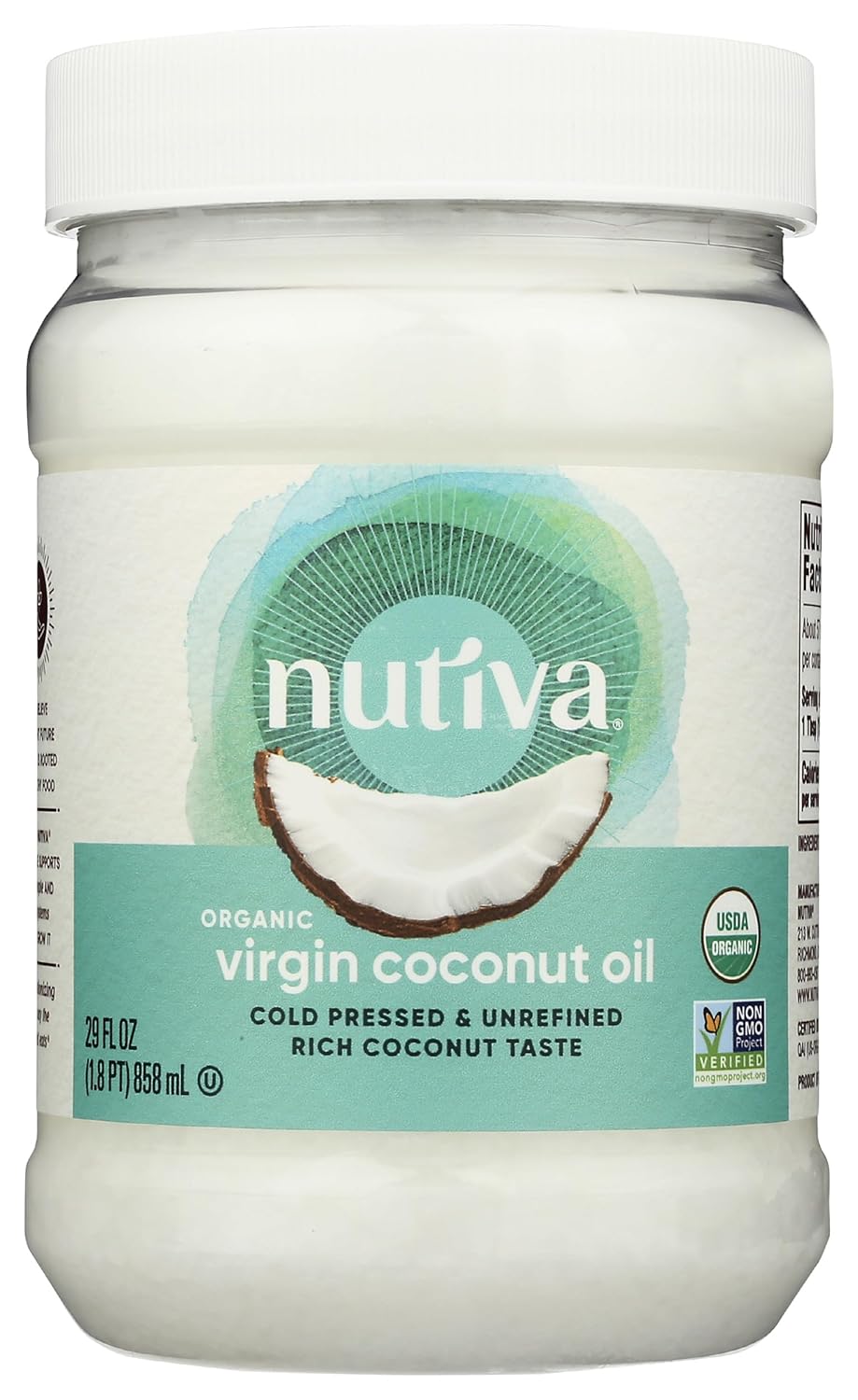 Nutiva Coconut Oil Organic Extra Virgin, 54 Oz