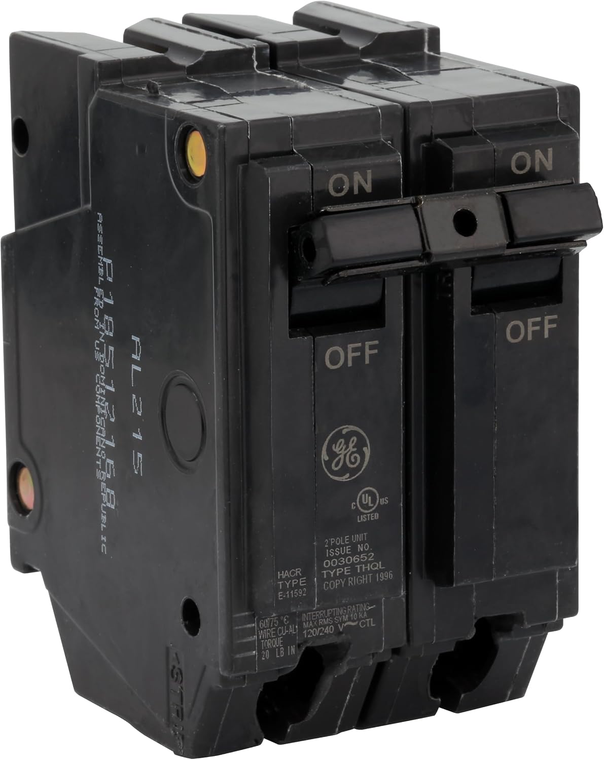GE THQL2190; 2P90A 120/240 PLG-IN CB