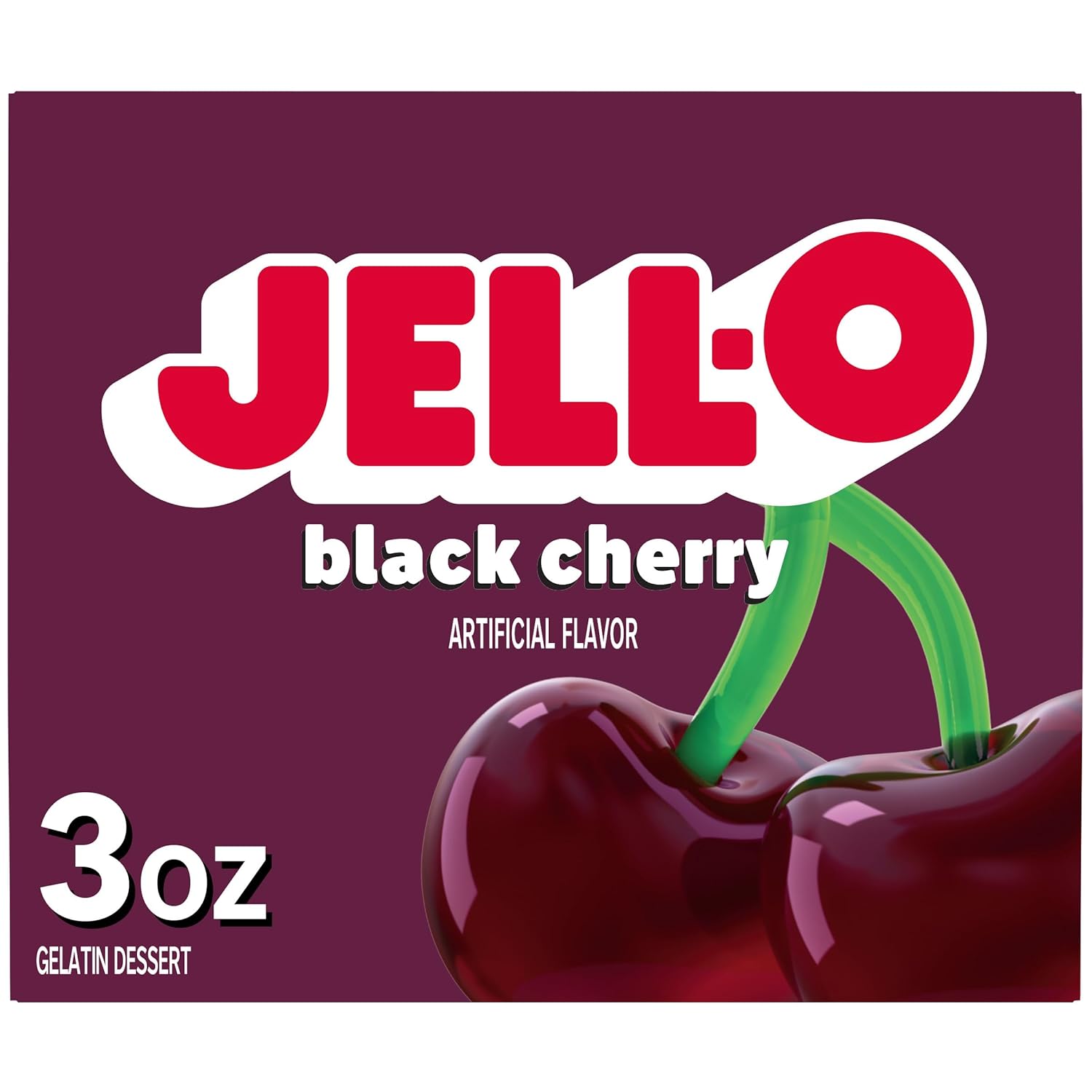 JELL-O Black Cherry Gelatin Dessert 85g