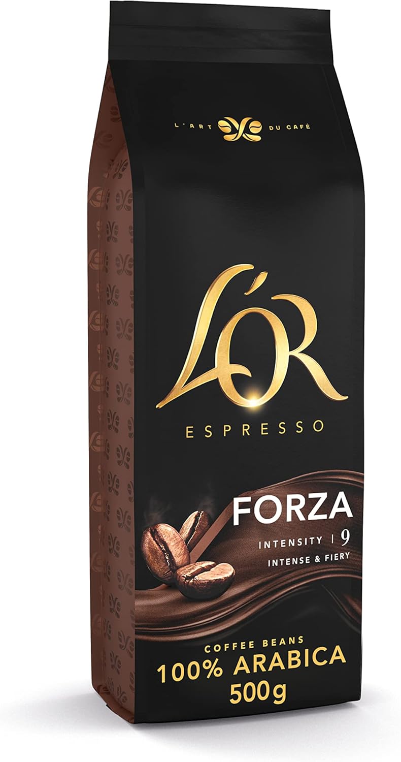 L'OR Espresso Forza Coffee Beans 500g Intensity 9
