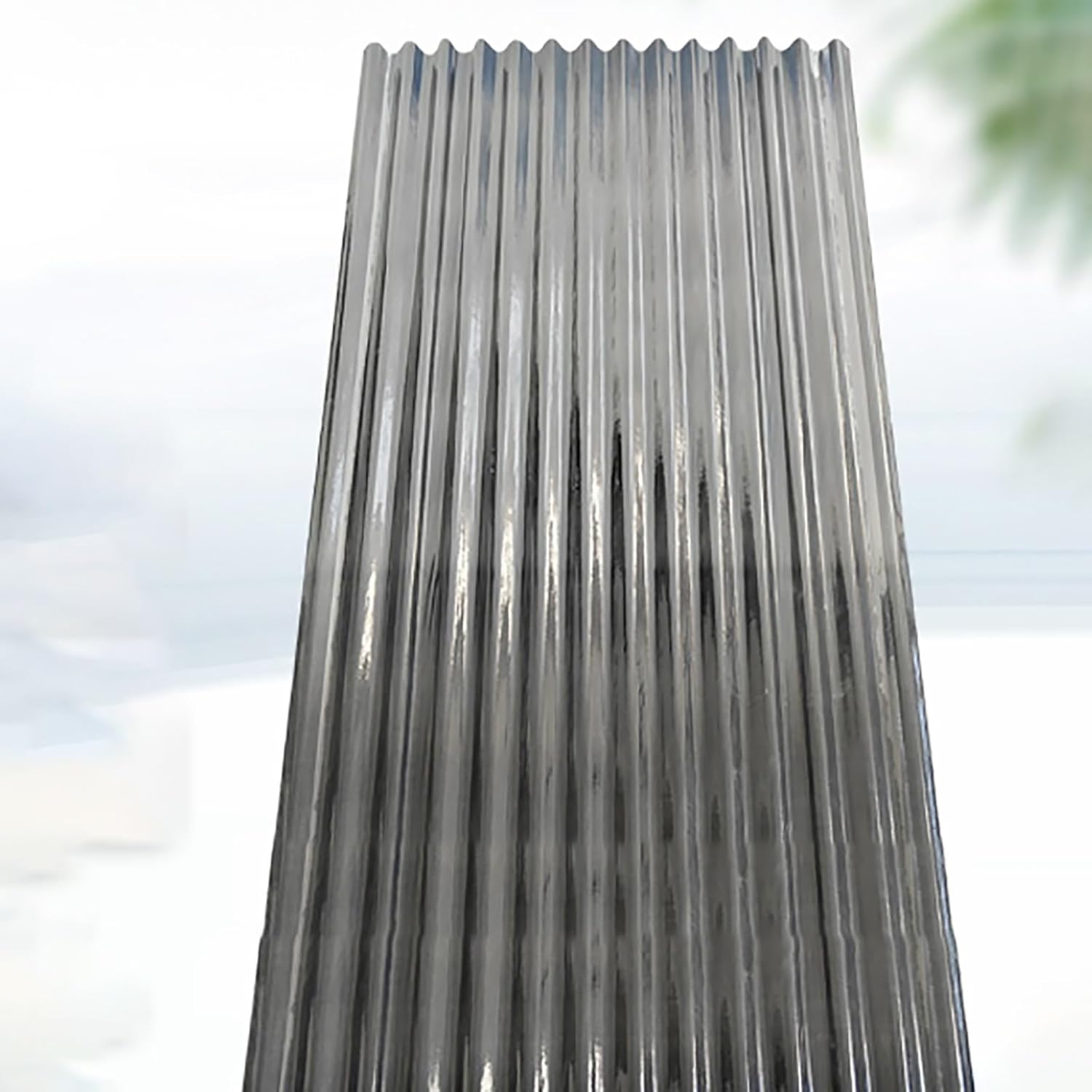 Fiberglass Daylighting Panels,2mm 5pcs Corrugated Roof Panel, Anti-UV Transparent Rainproof Board, Fiberglass Daylighting Panels, Easy to Bend Cut,Cladding,Greenhouse Sheets(35 * 79in)