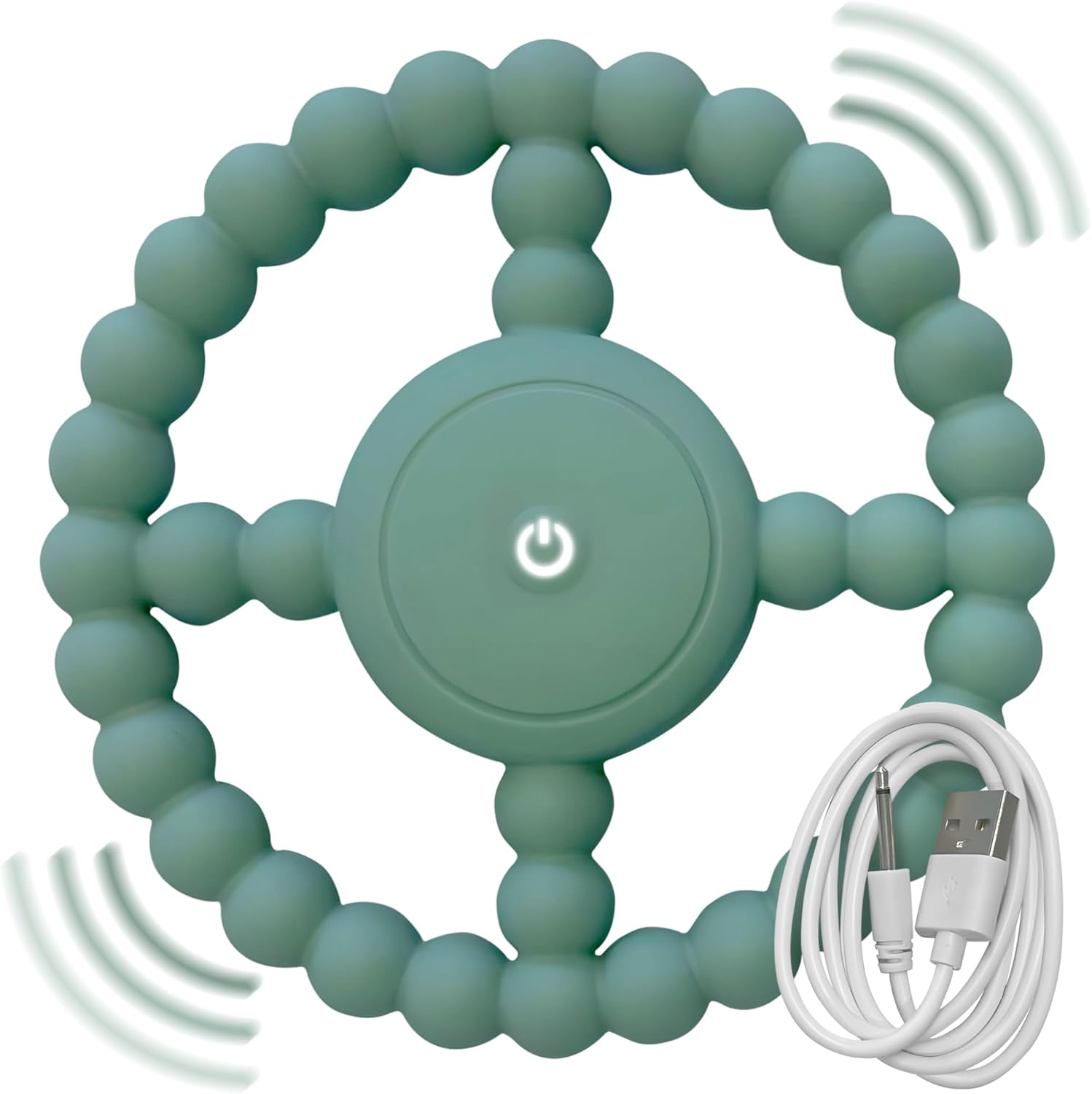 Vibrating Sensory Chew Toy - Dual Use: Chew Toys for Autistic Children & Baby Teething Toy - Infant Teething Toy & Chewy Toys for Autism & Special Needs